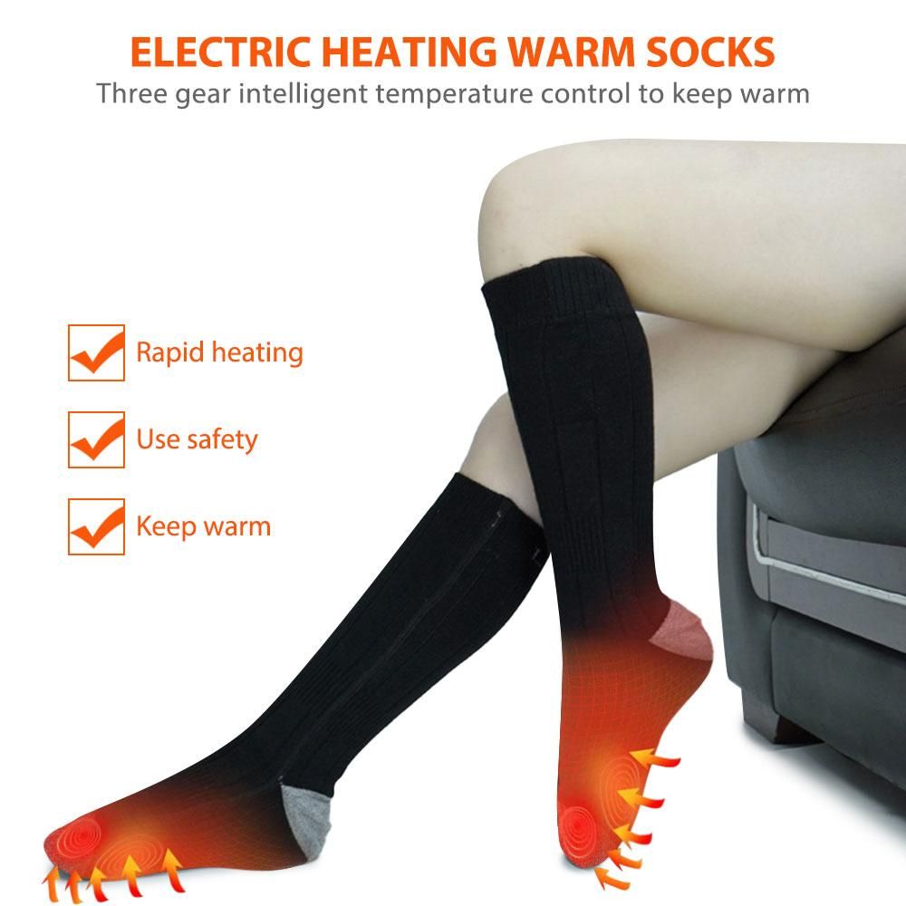 Battery Heated Socks Rechargeable Thermal Warming Socks Winter Skiing - Renee Lane Company