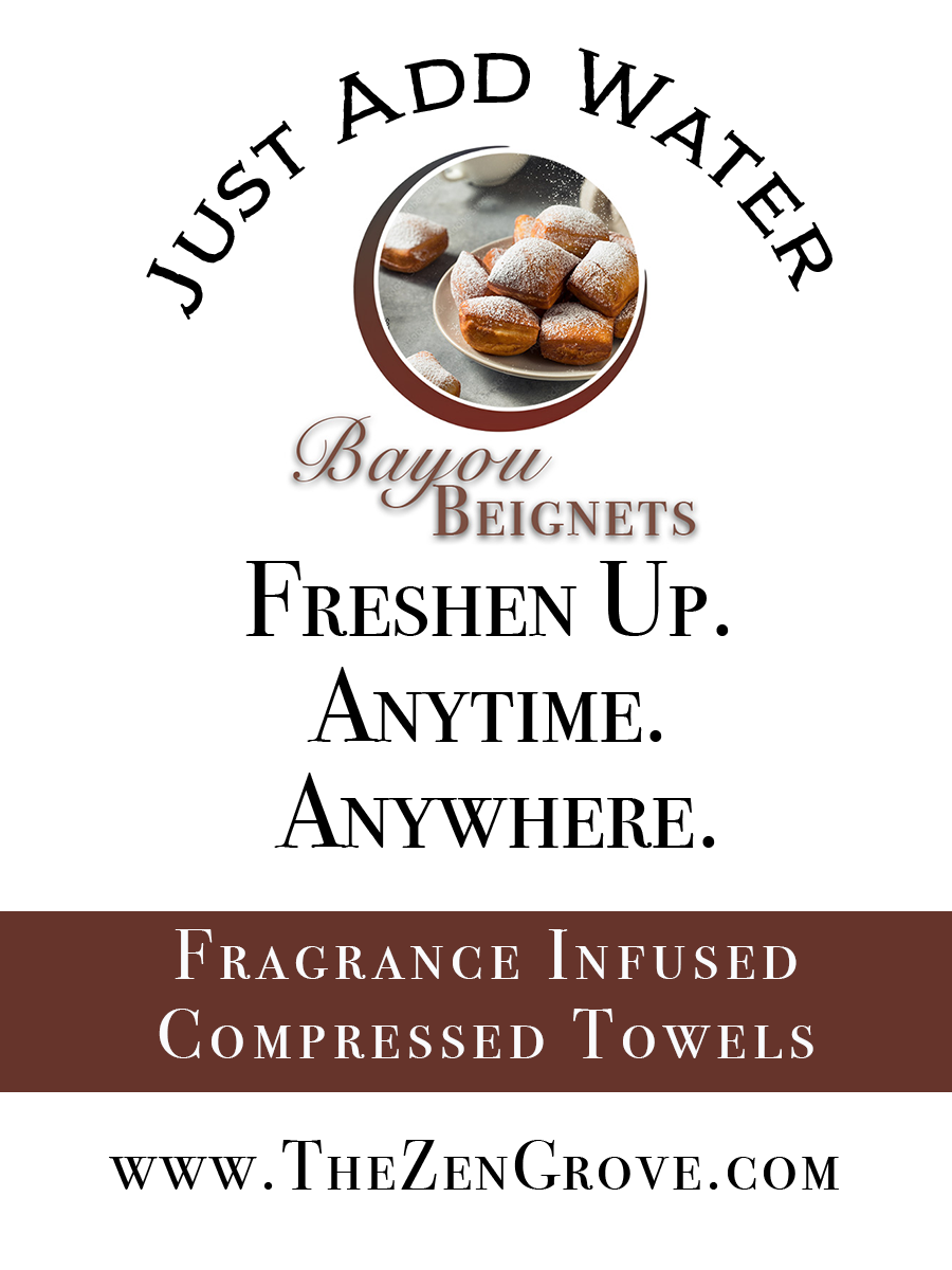 Bayou Beignets Compressed Towels - Renee Lane Company