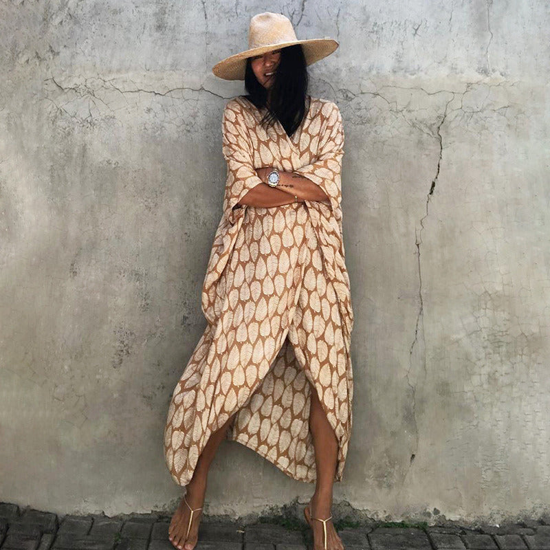 Beach Cover Ups for Swimwear Women Black Tie Dye Kimono Swimsuit Cape Summer Dress 2022 Beachwear Outfits Sales - Renee Lane Company