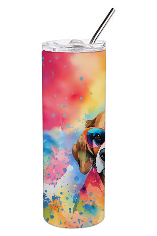 Beagle Hippie Dawg Stainless Steel Skinny Tumbler Vacuum Double Walled Reusable Insulated Tumbler Travel Cup for Coffee Cocktails Gift with Lid, 20 oz - Renee Lane Company