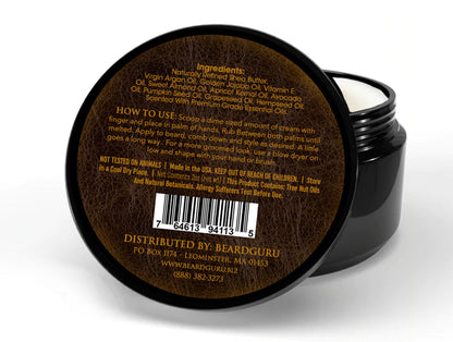 BeardGuru Old Leather Beard  Cream - Renee Lane Company