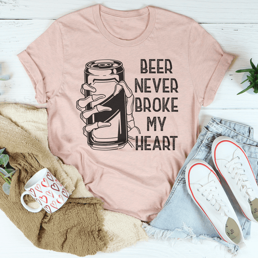 Beer Never Broke My Heart Skull T-Shirt - Renee Lane Company