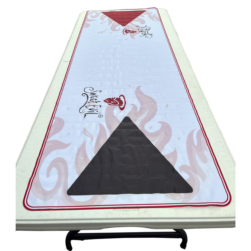 Beer Pong Table Mat Drinking Game - Strip Beer Pong - Renee Lane Company