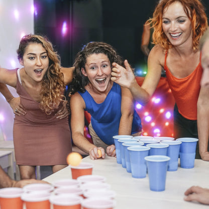 Beer Pong Table Mat Drinking Game - Strip Beer Pong - Renee Lane Company