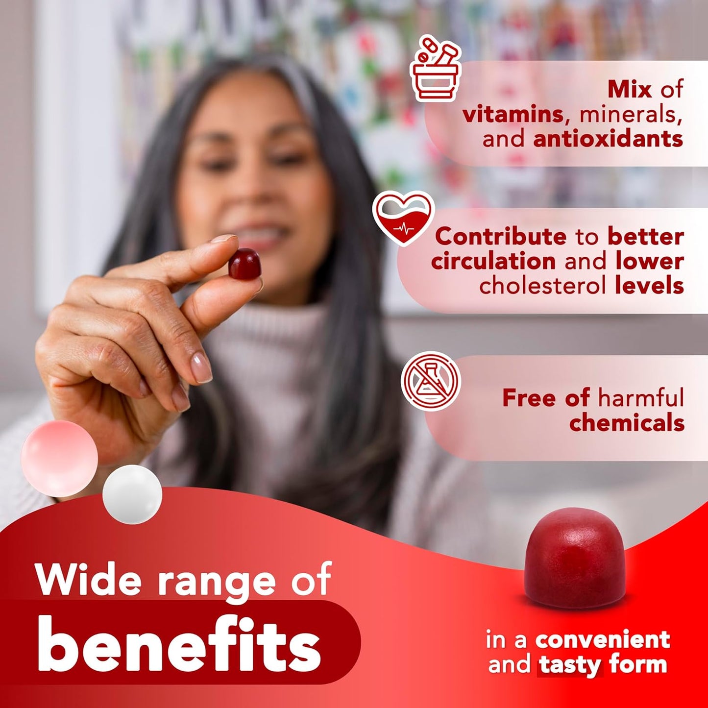 Beet Root Extreme Gummies with CoQ10, 60 Count - Renee Lane Company