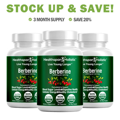 Berberine 60 Capsules - Renee Lane Company