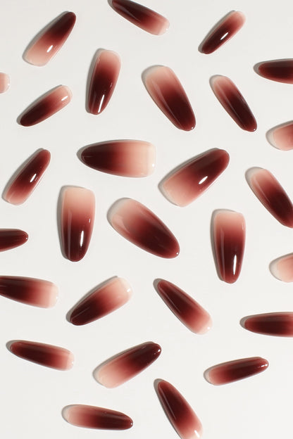 Berry Cocoa Drip | Soft & Durable Press-On Nails - Renee Lane Company