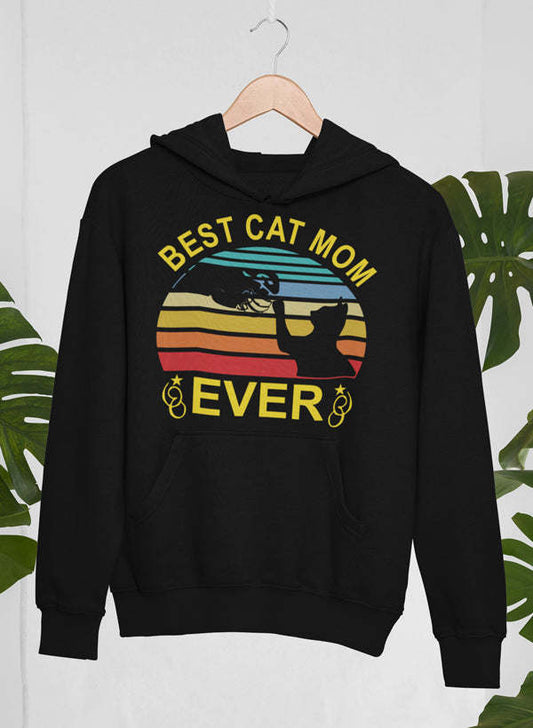 Best Cat Mom Ever Hoodie - Renee Lane Company