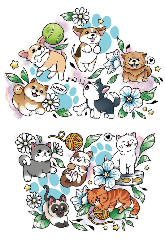 Best Furiends Full Sleeve Tattoo - Temporary Kids Tattoo Sleeve - Renee Lane Company