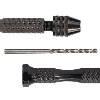 Black Hand Twist Drill 0.3-3.4mm Vajra Bodhi Woodworking Drilling Manual Punching Tool Twist Drill Set - Renee Lane Company