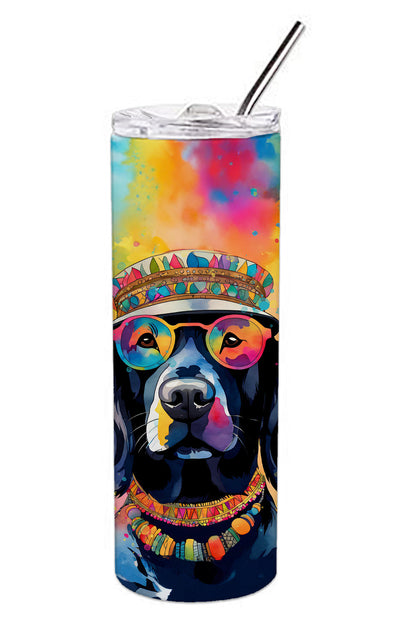 Black Labrador Hippie Dawg Stainless Steel Skinny Tumbler Vacuum Double Walled Reusable Insulated Tumbler Travel Cup for Coffee Cocktails Gift with Lid, 20 oz - Renee Lane Company