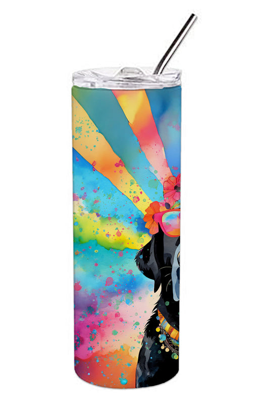 Black Labrador Hippie Dawg Stainless Steel Skinny Tumbler Vacuum Double Walled Reusable Insulated Tumbler Travel Cup for Coffee Cocktails Gift with Lid, 20 oz - Renee Lane Company