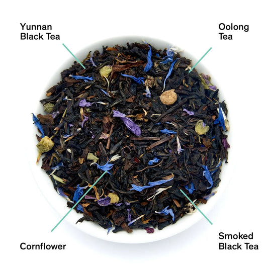 Black Metallic - Violet Elderberry Black Tea (15 Tea Bags) - Renee Lane Company