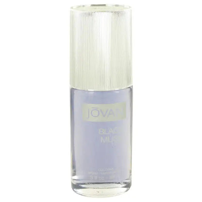 Jovan Black Musk men's cologne bottle with ribbed white cap, 3 fl oz