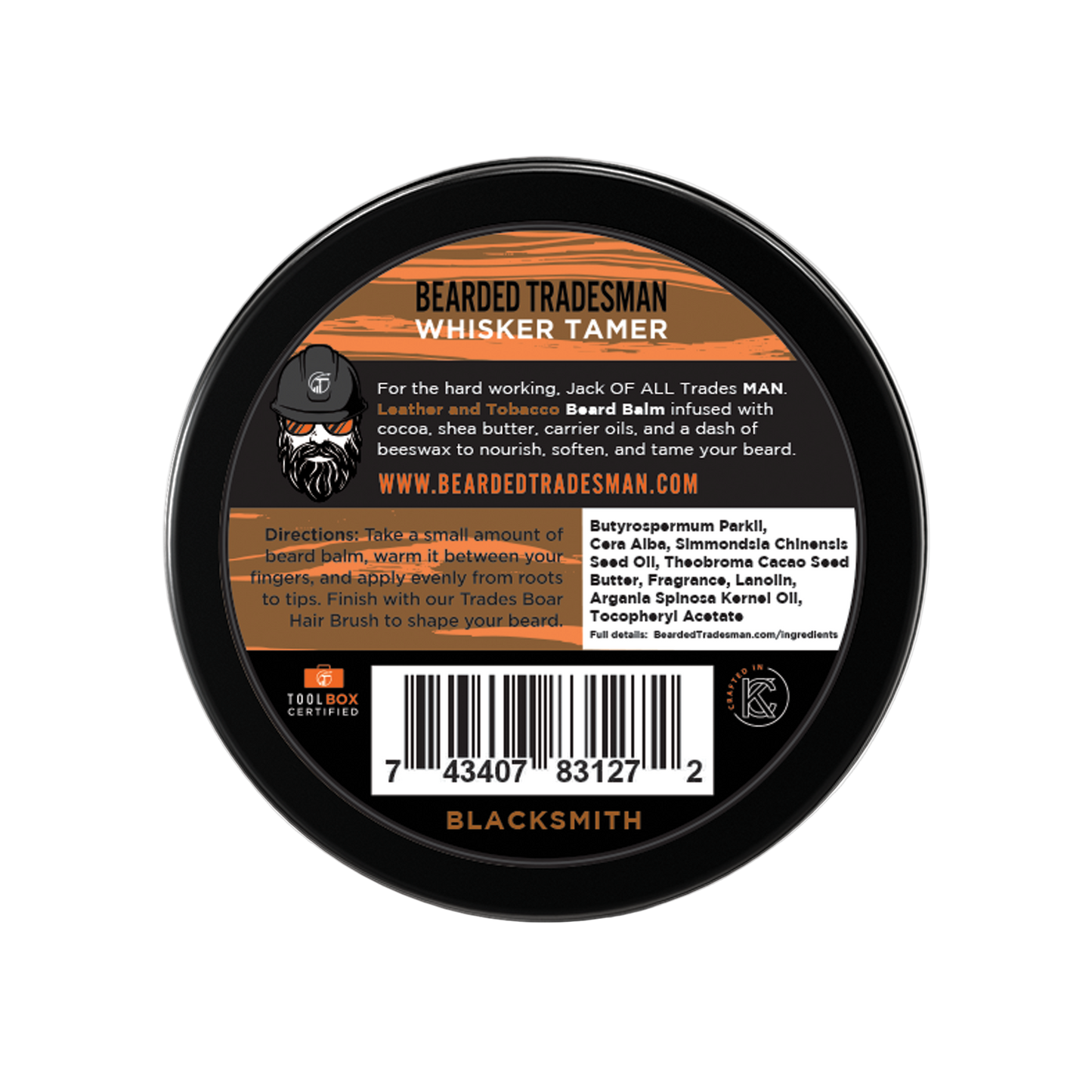 Blacksmith  – Leather & Tobacco - Whisker Tamer - Renee Lane Company