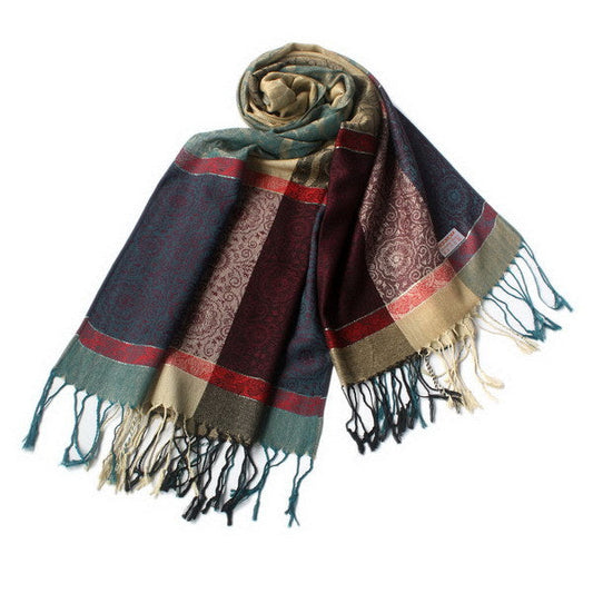 Blancho Bedding -Pa-a13-2 Fantasy Stars & Flowers Fashion Revitalized Style Luxurious Silky Soft Pashmina/Shawl/Scarf - Renee Lane Company