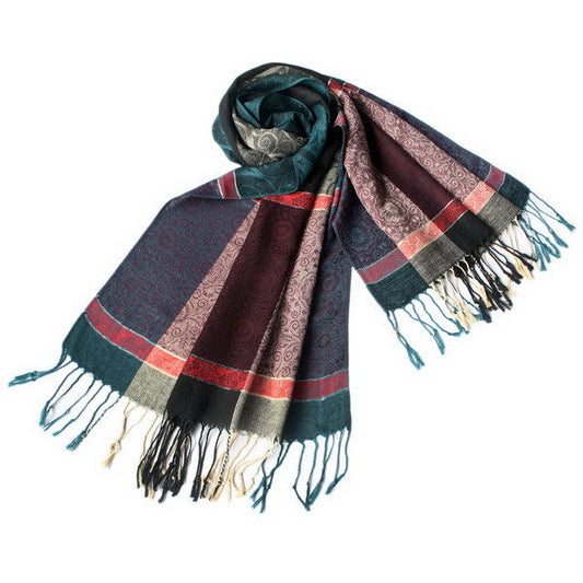 Blancho Bedding -Pa-a13-4 Fantasy Stars & Flowers Fashion Revitalized Style Luxurious Silky Soft Pashmina/Shawl/Scarf - Renee Lane Company