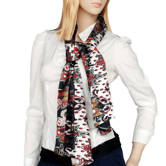 Blando Black Distinctive Stylish Paisley Pattern Fashion Soft Natural Silky Scarf/Wrap/Shawl(Large) - Renee Lane Company