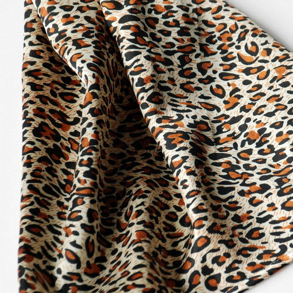 Blando Fashion Leopard Pattern Soft Natural Silky Scarf/Wrap/Shawl(Small) - Renee Lane Company