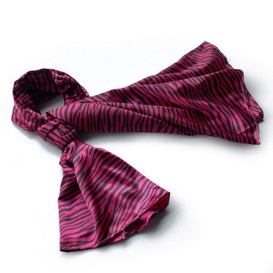 Blando Fushcia Funky Zebra Animal Pattern super soft Silk Scarf/Wrap/Shawl(Large) - Renee Lane Company