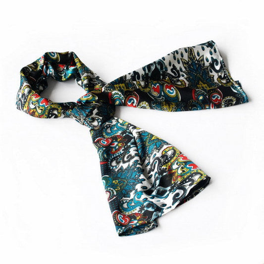 Blando Sea Green Distinctive Stylish Paisley Pattern Fashion Soft Silky Scarf/Wrap/Shawl(Small) - Renee Lane Company