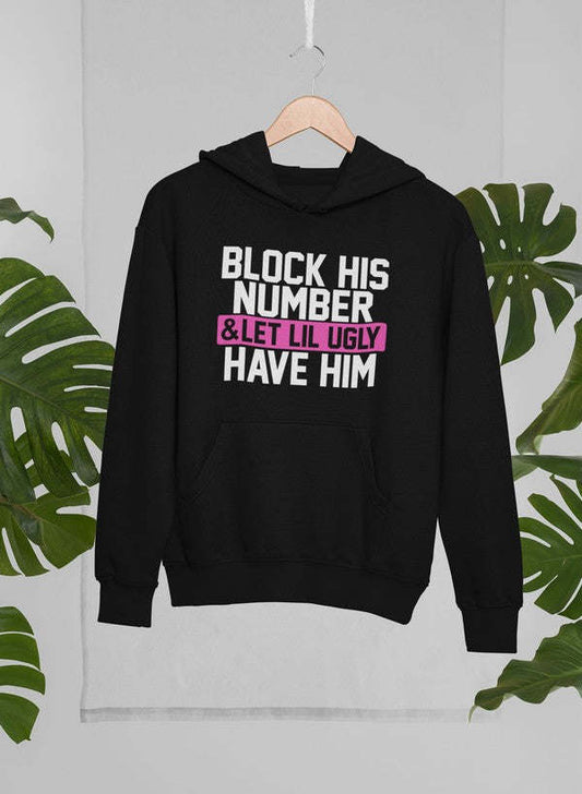 Block His Number Hoodie - Renee Lane Company