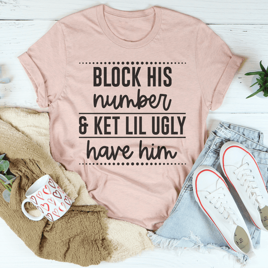Block His Number T-Shirt - Renee Lane Company