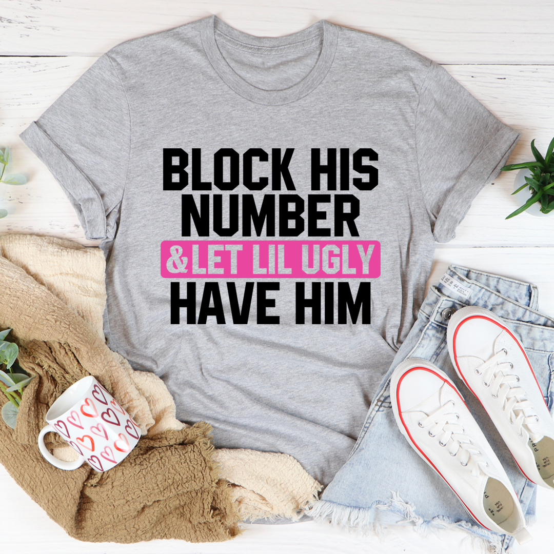 Block His Number T-Shirt - Renee Lane Company