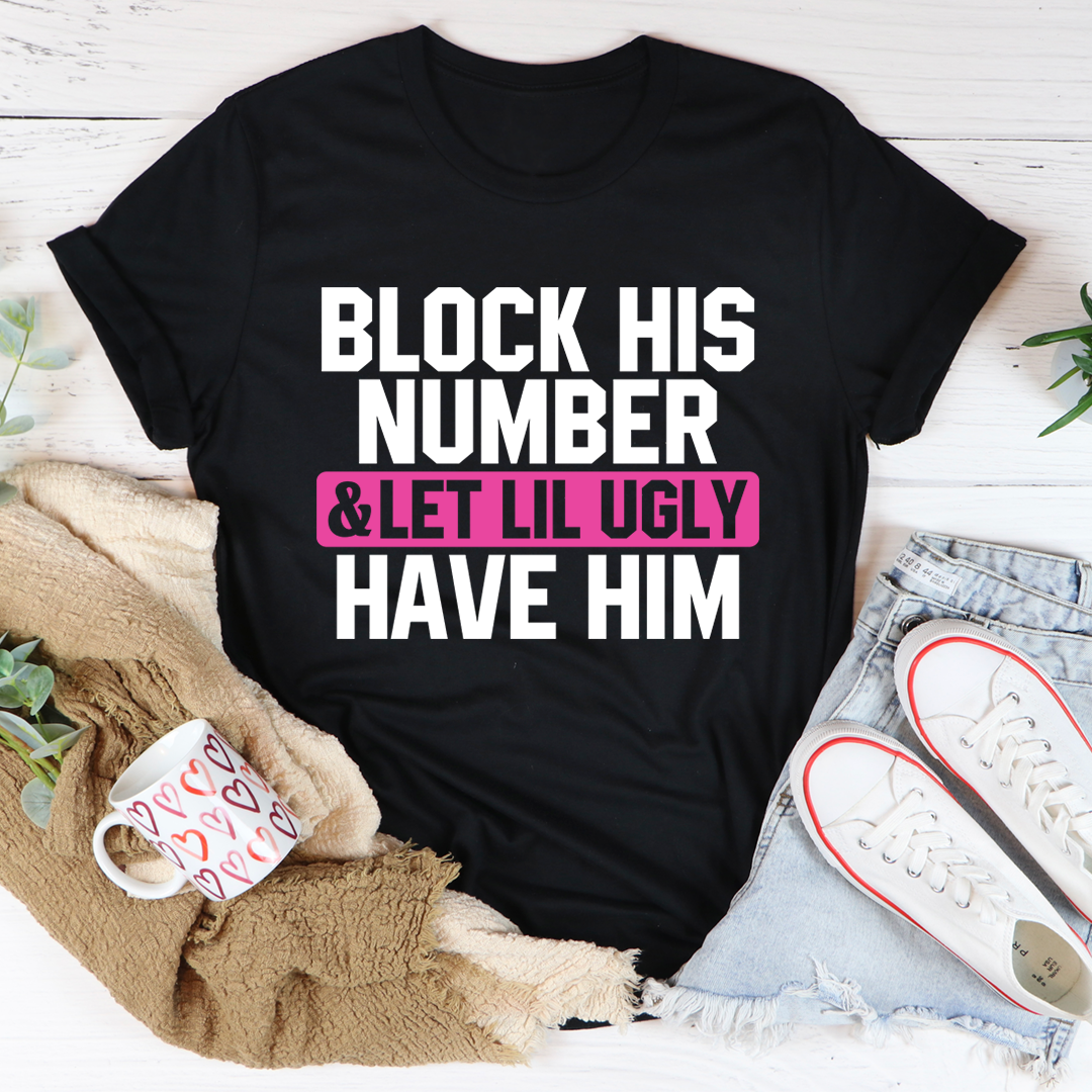 Block His Number T-Shirt - Renee Lane Company