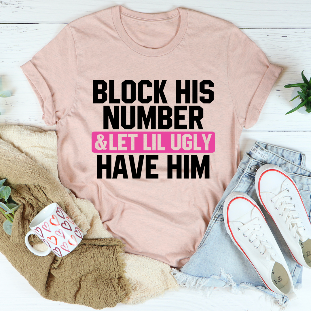 Block His Number T-Shirt - Renee Lane Company