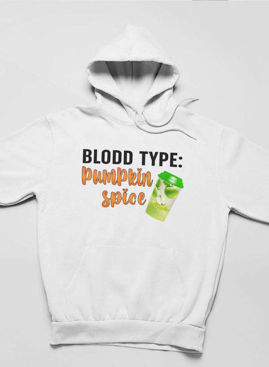 Blood Type Pumpkin Spice Hoodie - Renee Lane Company
