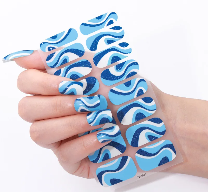 Blue Jazz Gel Nails - Renee Lane Company