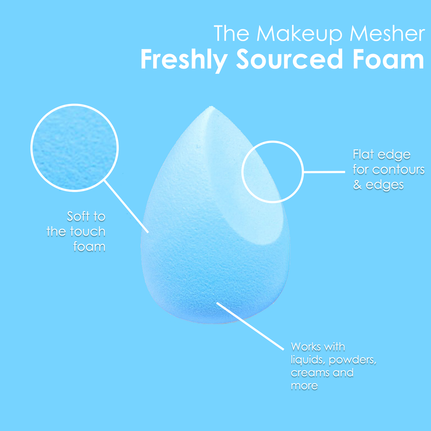 Blue Makeup Mesher - Renee Lane Company
