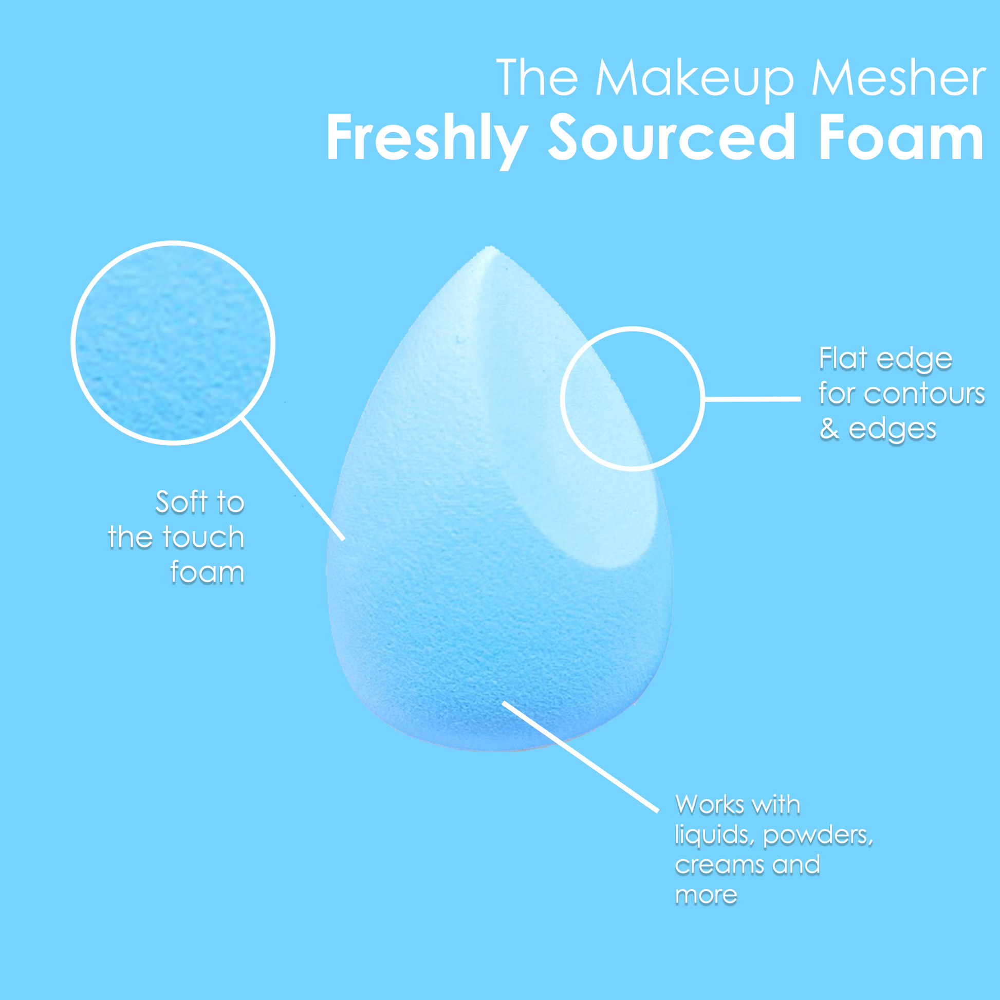 Blue Makeup Mesher - Renee Lane Company