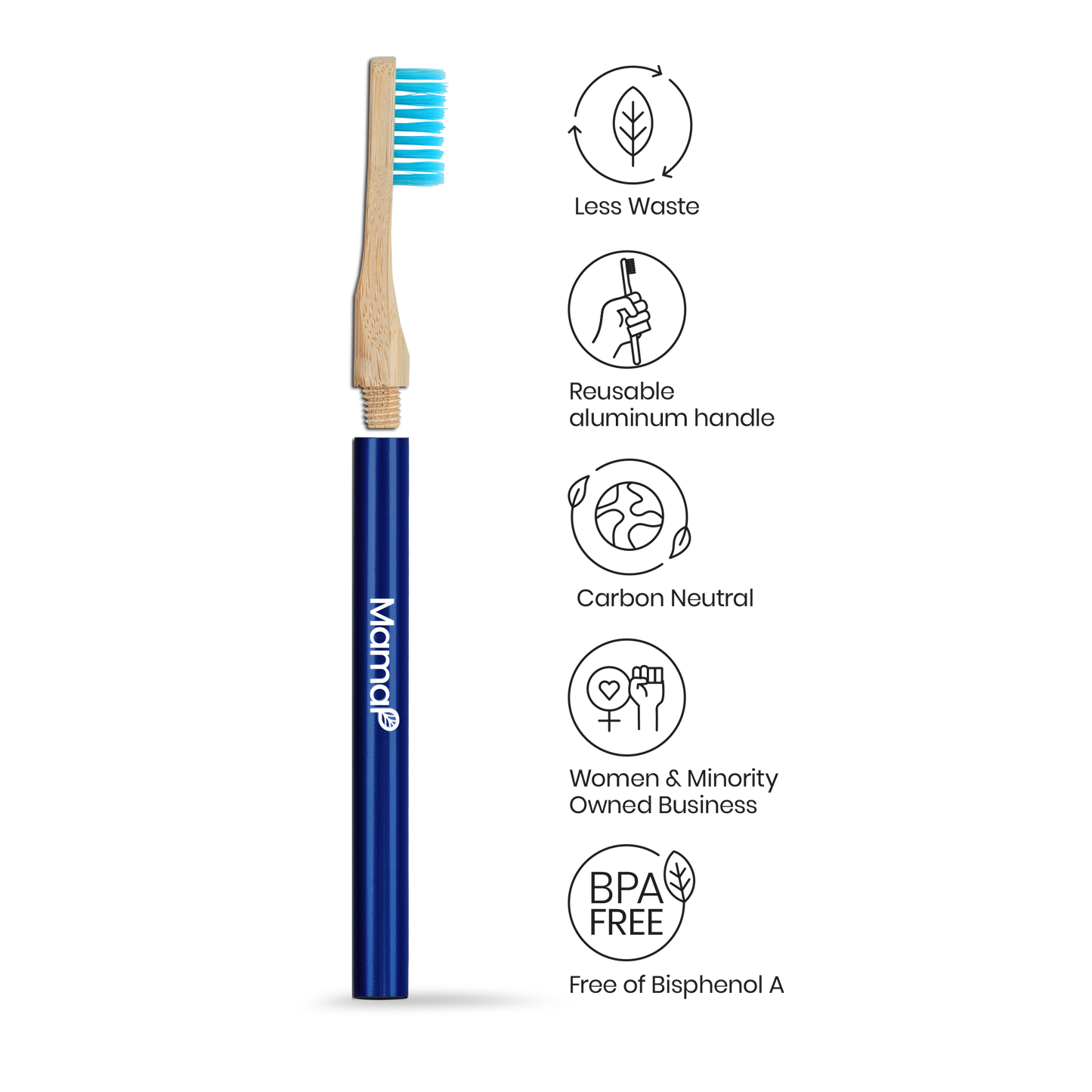 Revolve Manual Toothbrush with Replaceable Head - Ocean Conservation