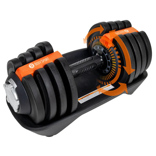 BodySport Adjustable Dumbbell 40 LBS Pair - Renee Lane Company