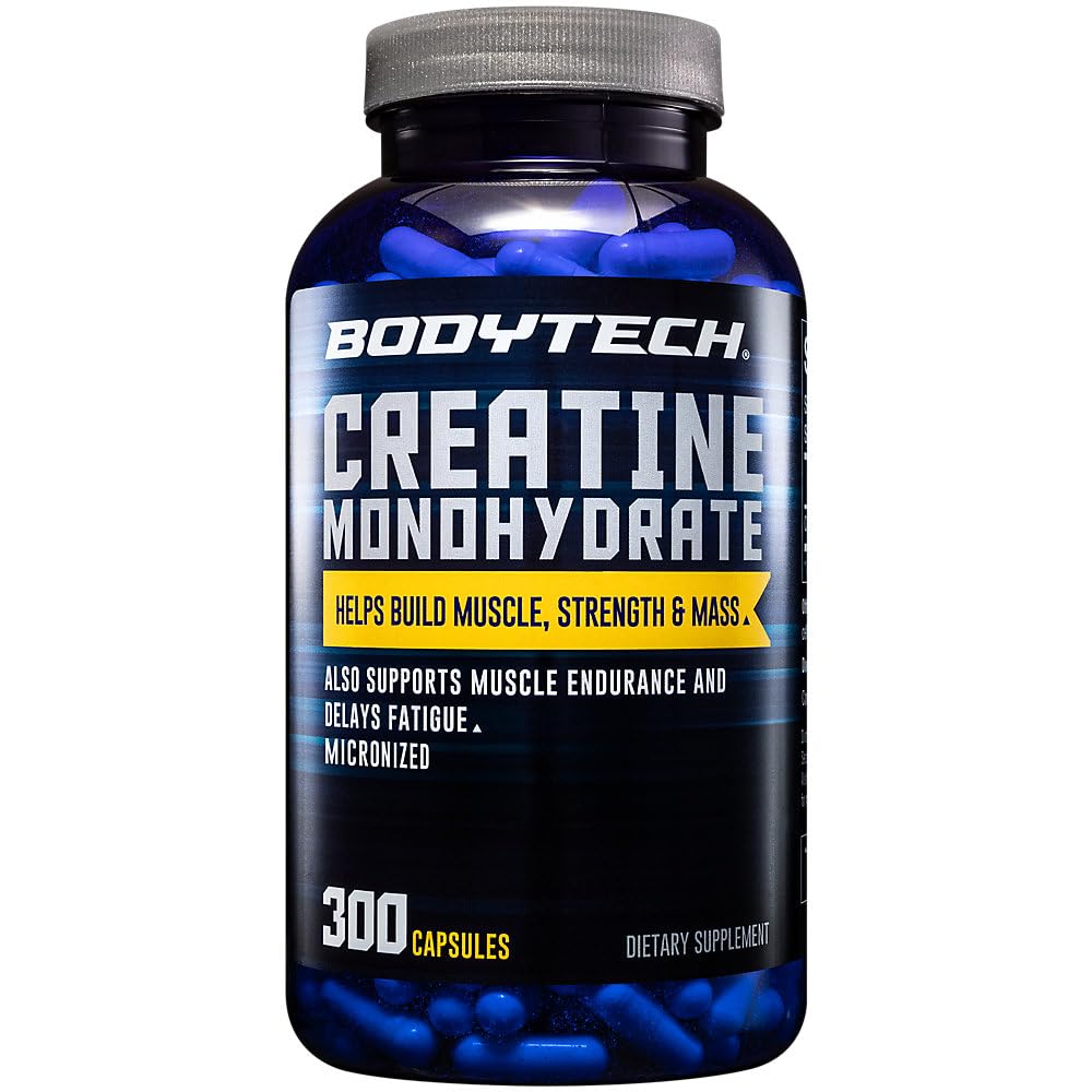 BodyTech Creatine Monohydrate (300 Capsules) - Renee Lane Company