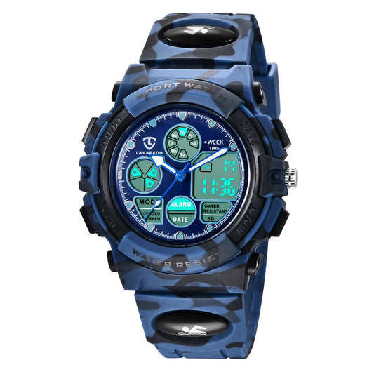 Bomieux Kids Watch Boys Watches Ages 5-15 Analog Digital Watch for Kids Watch Boys Girls Kids Waterproof Watch with Alarm Clock Stopwatch Wrist Watch Birthday Gifts and Christmas Gifts - Renee Lane Company
