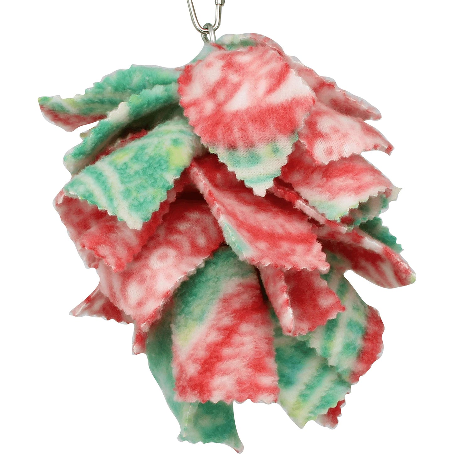 Bonka Bird Toys 1556 Small Fluff Cuddle Colorful Fabric Hanging Parrot Parrotlet Budgie Quaker Dove - Renee Lane Company
