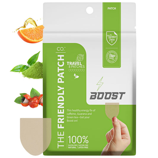 Boost Energy Patches: Green Tea, Guarana & Caffeine - 8 pack - Renee Lane Company