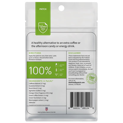 Boost Energy Patches: Green Tea, Guarana & Caffeine - 8 pack - Renee Lane Company
