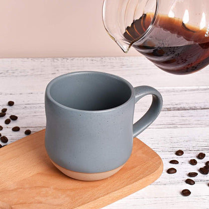 Bosmarlin Large Stoneware Speckled Coffee Mugs Set of 2, Big Tea Cup, 17 Oz, Dishwasher and Microwave Safe - Renee Lane Company
