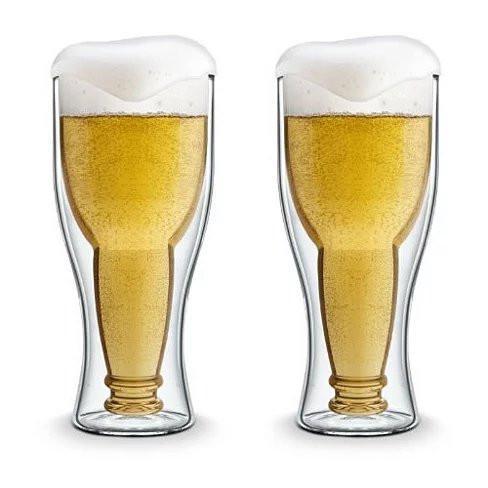 Bottoms Up Cheers N Beers Bottle In Cup - Renee Lane Company