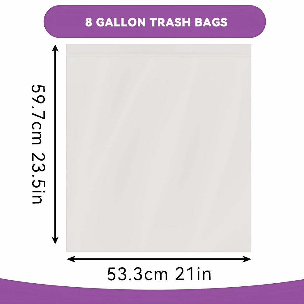 Boxed Disposable Garbage Bag 270 Pieces Puncture Tear Resistant Trash Bags, 8 Gallon Capacity, Kitchen Drawstring Garbage Bags Fresh Clean Scent With Lemon Mint Scent - Renee Lane Company