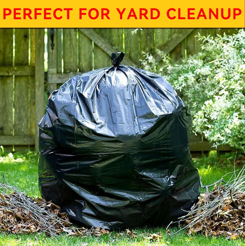 Boxed Disposable Garbage Bag 70 Pieces Puncture Tear Resistant Trash Bags, 39 Gallon Capacity, Multipurpose Cleaning Supplies For Industrial, Garden, Home, And Commercial Use - Durable, Leak-Proof - Renee Lane Company