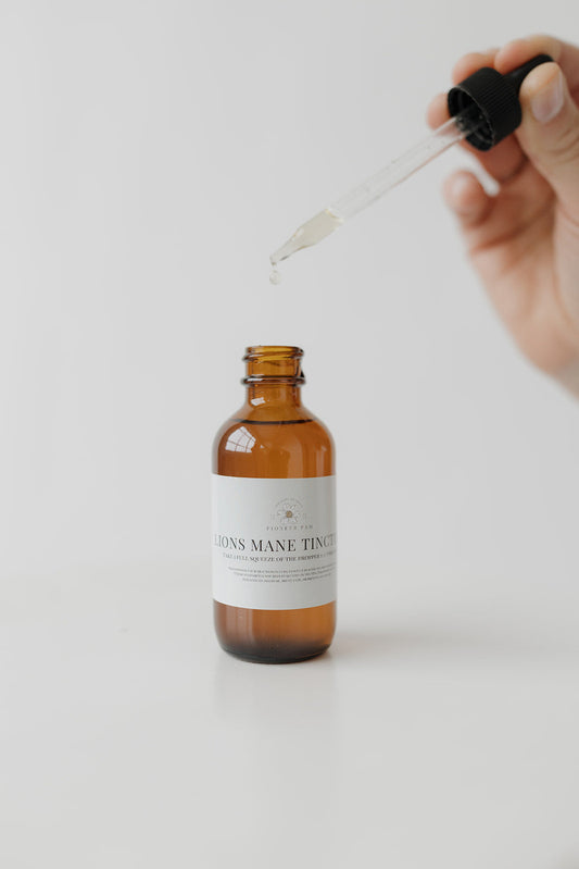 Brain Power Combo: Focus, Mental Health, Nervous System Support- Lions Mane Tincture + Magnesium Spray - Renee Lane Company