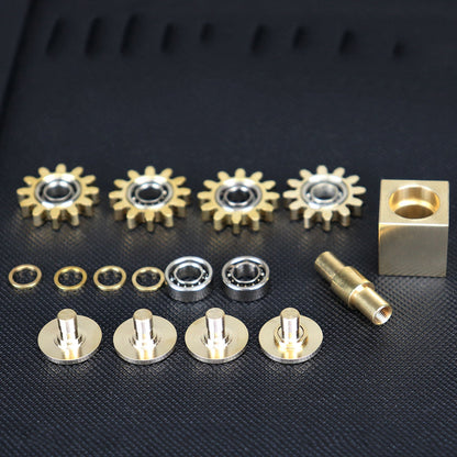 Brass Cube Gears Spinner - Renee Lane Company