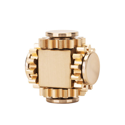 Brass Cube Gears Spinner - Renee Lane Company