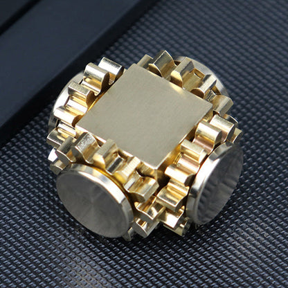 Brass Cube Gears Spinner - Renee Lane Company