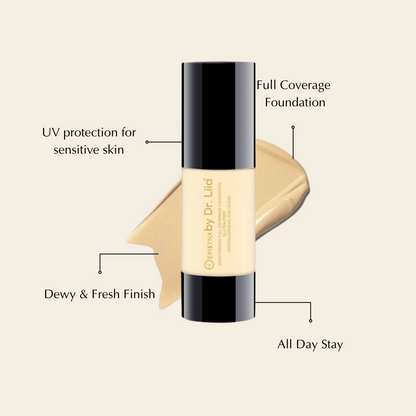 Breathable Full-Coverage Foundation – Dewy Finish, Hydrating, Vegan, Gluten-Free (SPF 15) - Renee Lane Company